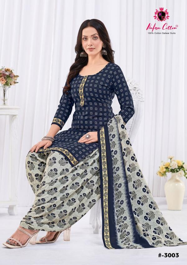 Nafisa Seven Star Vol 3 Pure Cotton Printed Dress Material